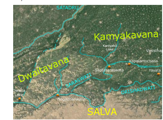 Image 4: Dwaita Lake, Nagadhanwana, Saptasaraswata, Kapalamochana, Yayata Nagadhanwana 