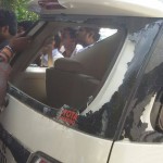 Mahendra car attacked