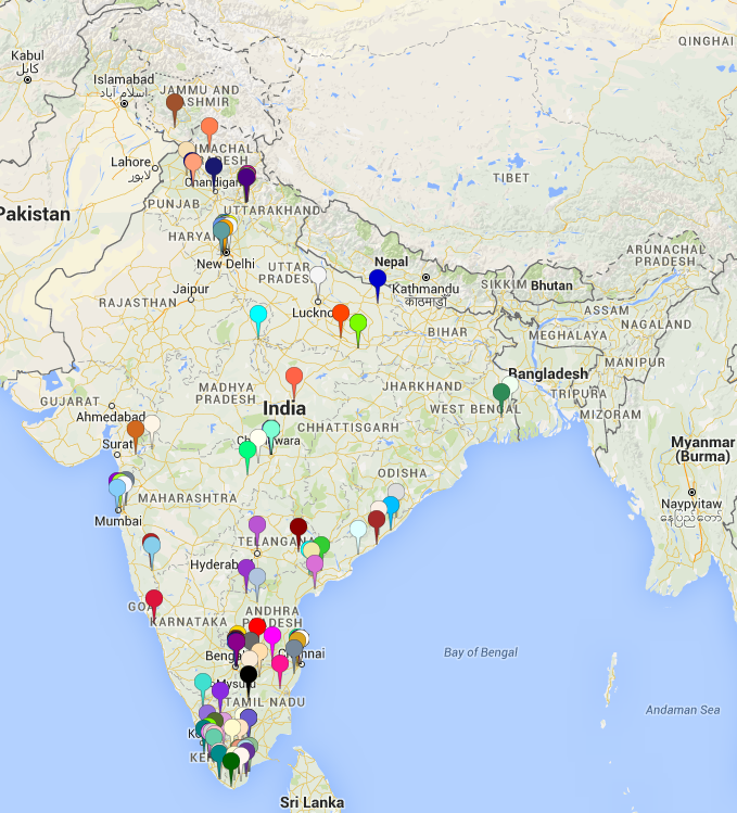 Map-2 provides locations of secondary recipients from Compassion East India, Kolkata