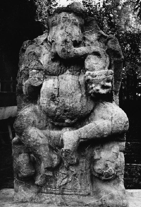 A partially surviving image of Ganesha from Pandrethan Temple destroyed by Araqi