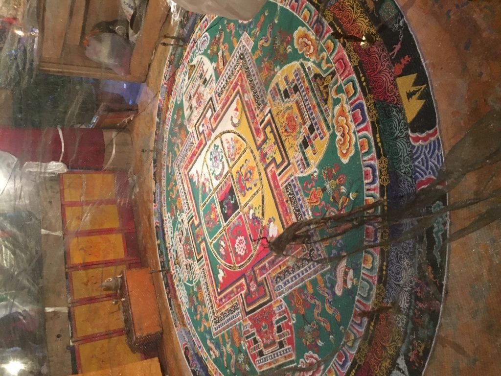 Mandala inside a monastery