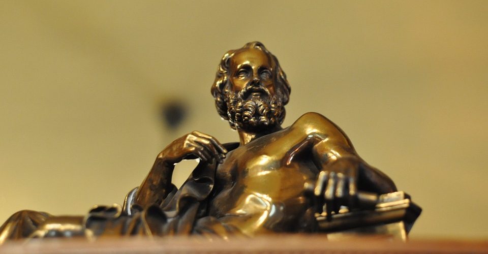 Scholar Bronze Plato Upanishad