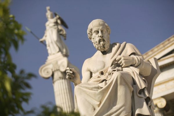 Plato and Early Upanishads Statue Hellenic Academy